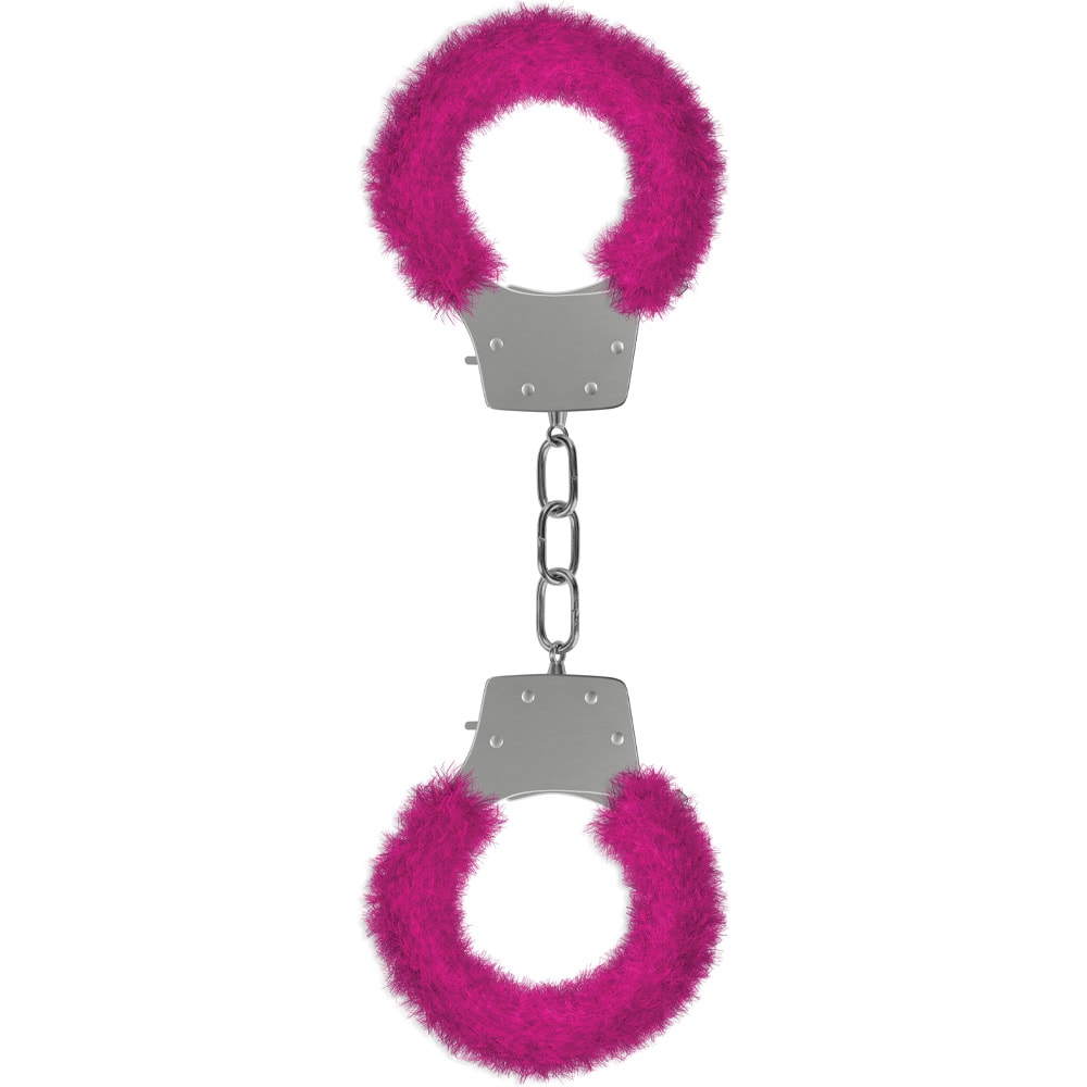 Menottes en fausse fourrure - Rose