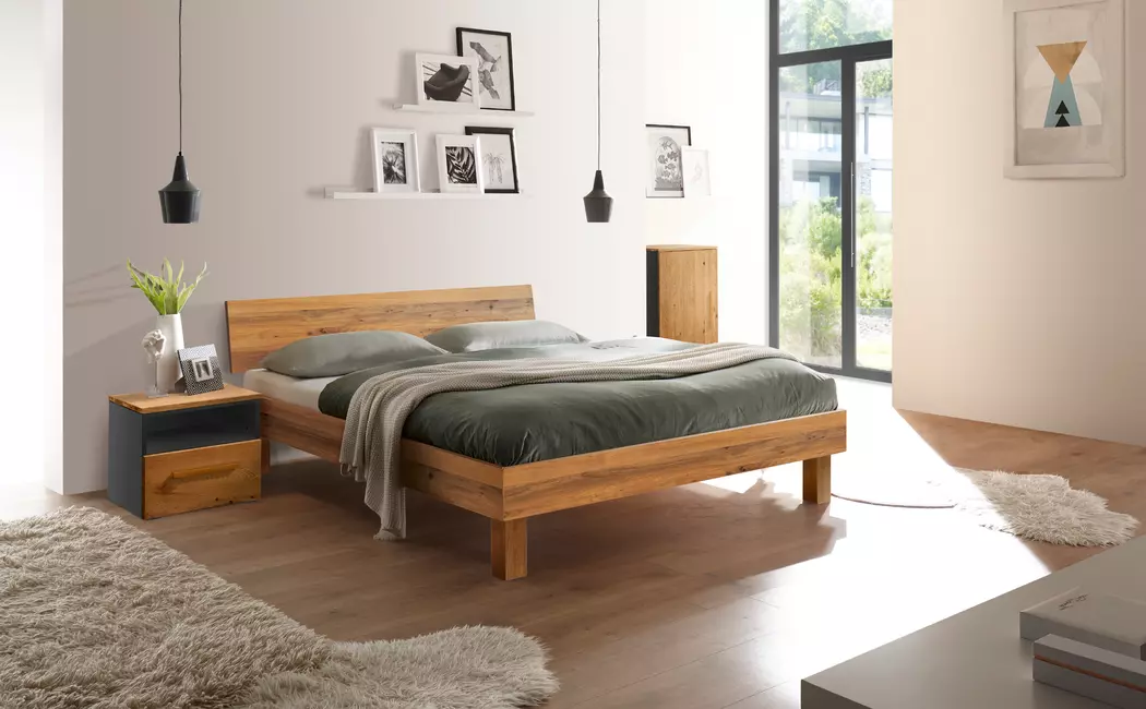 Massivholzbett Forti 90 x 200 cm
