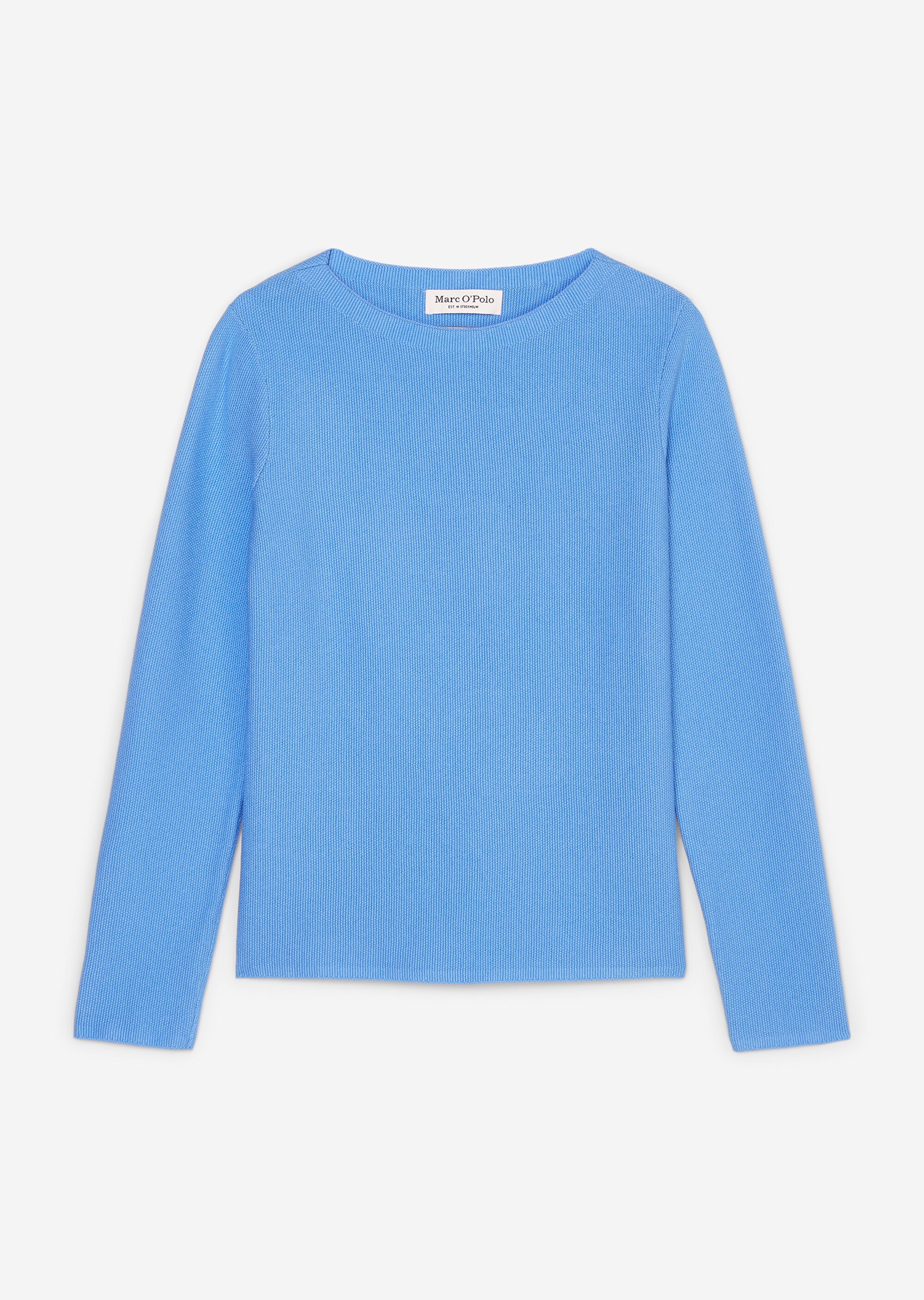 Pullover mit Reiskorn-Struktur aus softem Organic Cotton