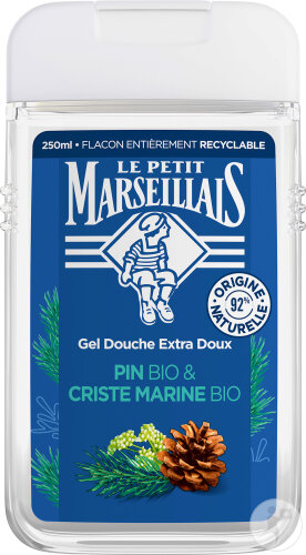 Le Petit Marseillais Gel Douche Extra Doux Pin Bio Et Criste Marine Flacon 250ml