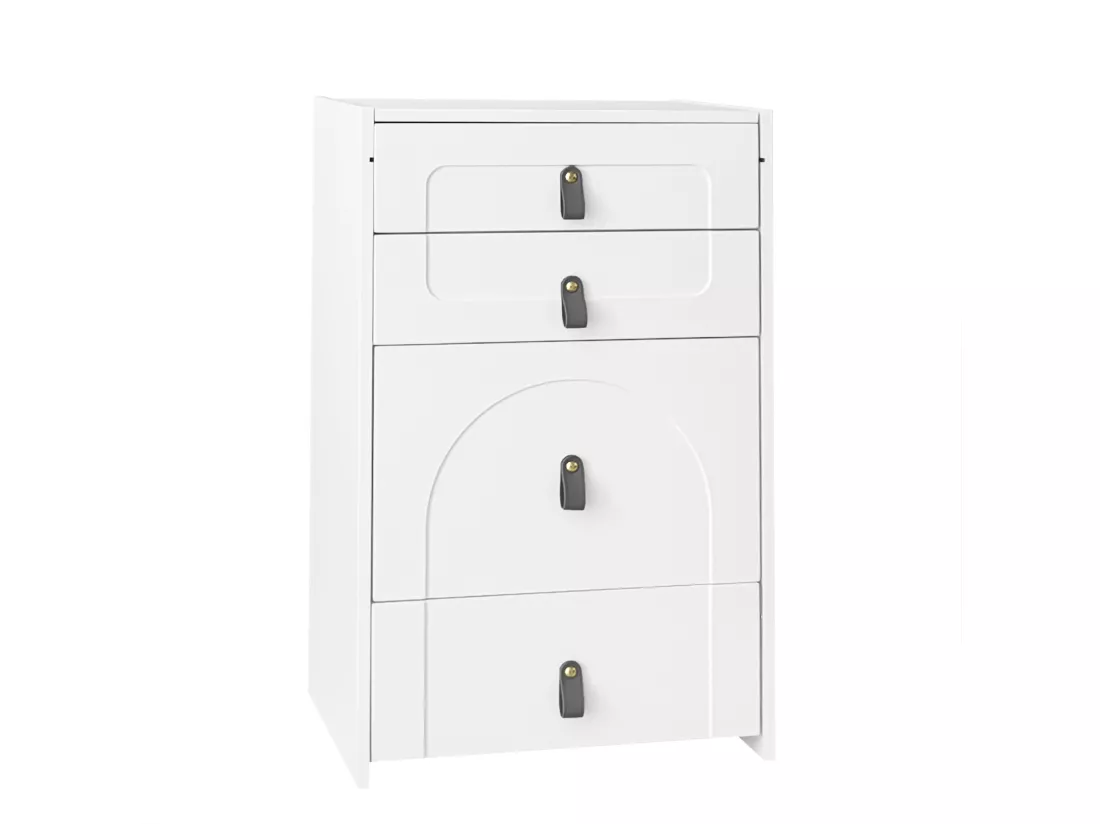 Coiffeuse avec 3 tiroirs, plateau pliable et 1 tabouret - 50 x 40 x 115.6 cm - miroir lumineux LED intégré - Bois MDF - Blanc