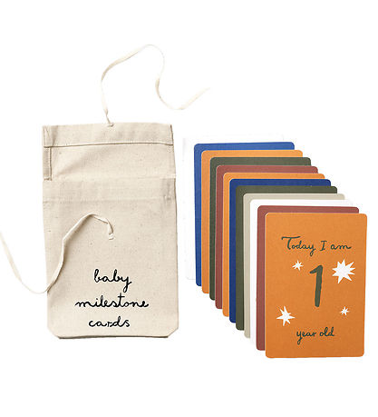 ferm Living Meilensteinkarten - Hello Welt - Multi