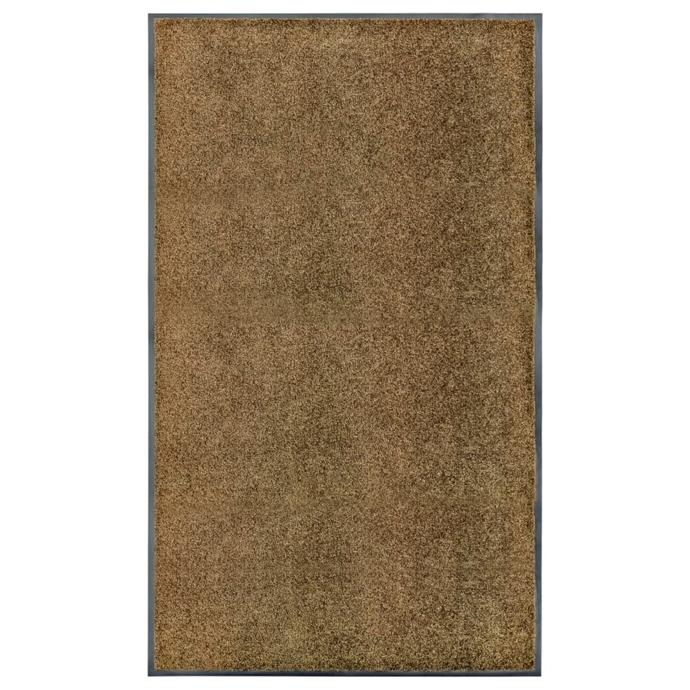 Paillasson lavable marron 90x150 cm