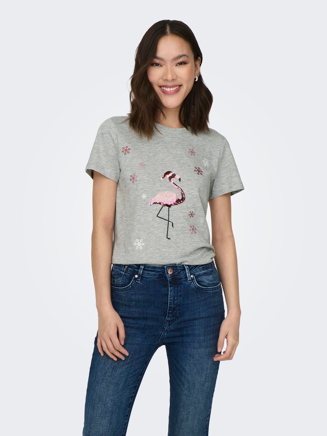 ONLYRSA T-shirt Light Grey Melange