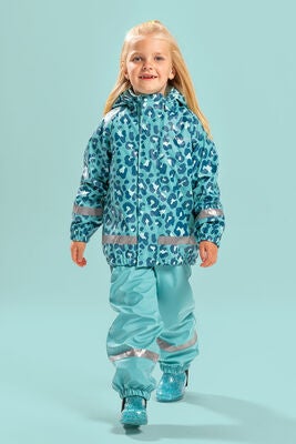 Nordbjørn Skagen Fôret Regnsett, Leopardy Aqua Sea
