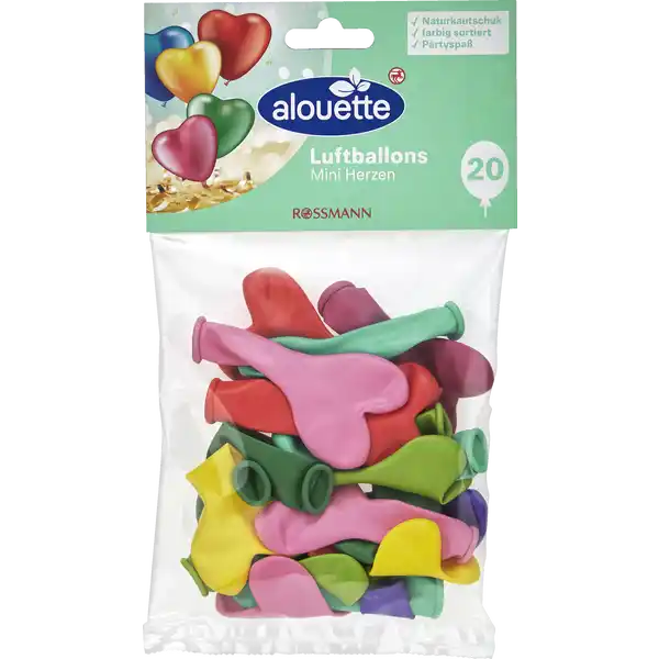 Luftballons Mini Herzen
