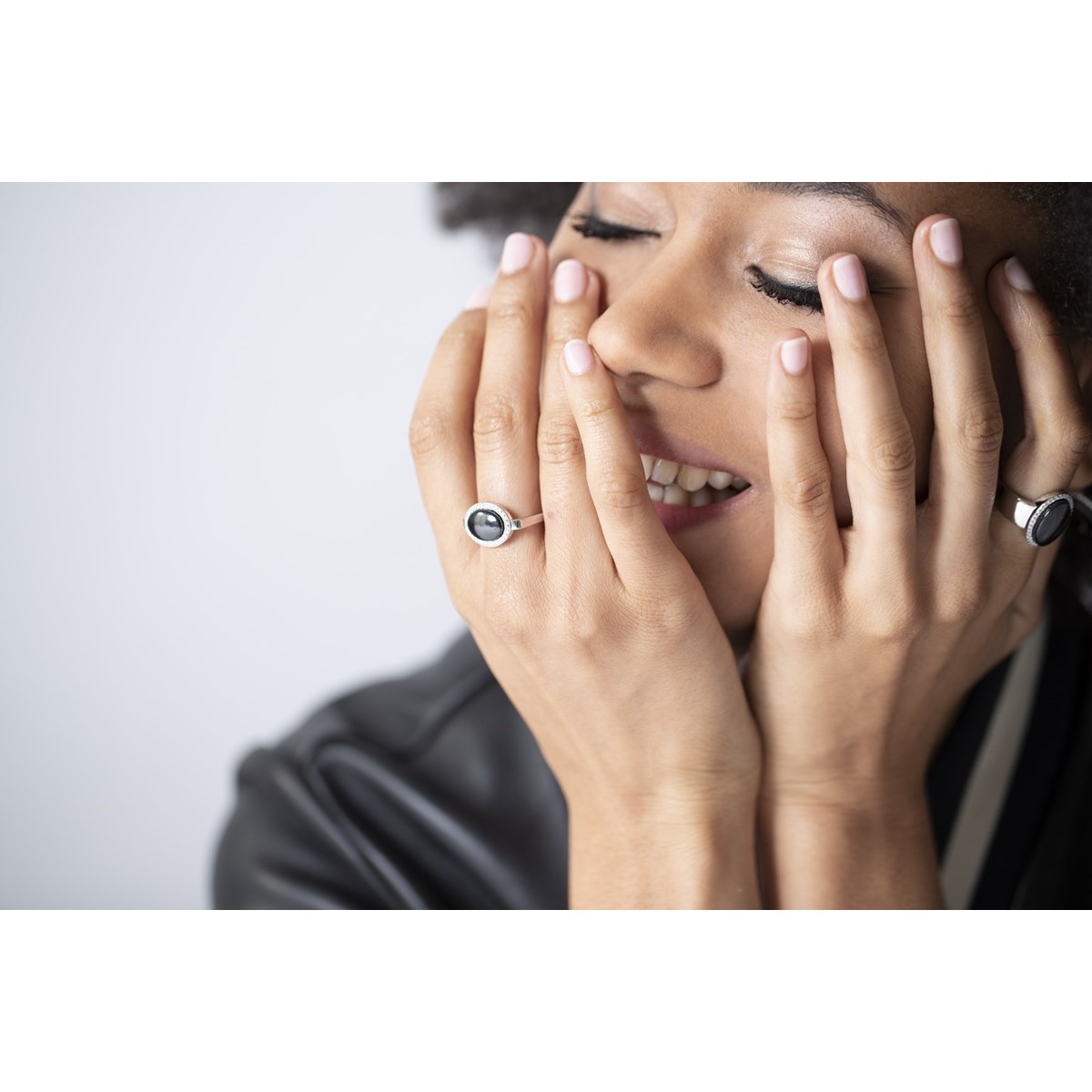 Bague en Argent 925 millièmes et oxyde de zirconium - blanc brillant