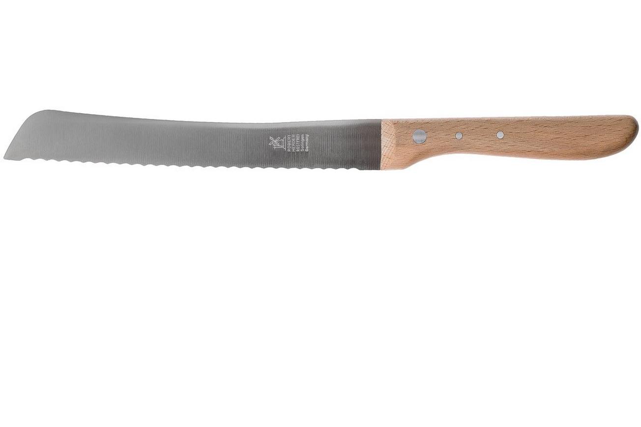Robert Herder broodmes straight classic roodbeuken RVS