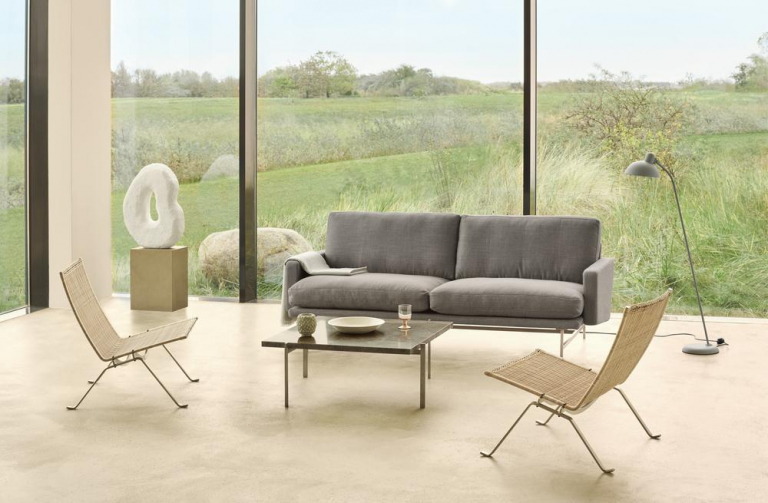 Fritz Hansen Lissoni 2-zits bank Christianshavn Orange/Red 1131