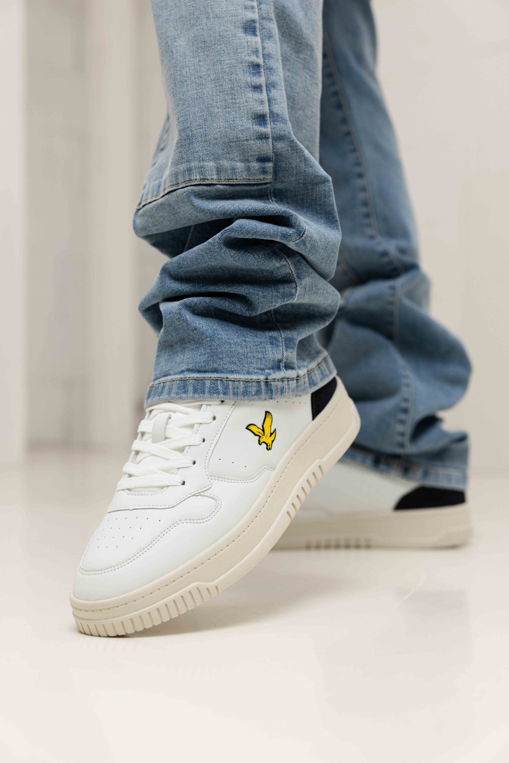 Lyle & Scott Culross 01 Sneakers Heren Wit/Rood/Blauw