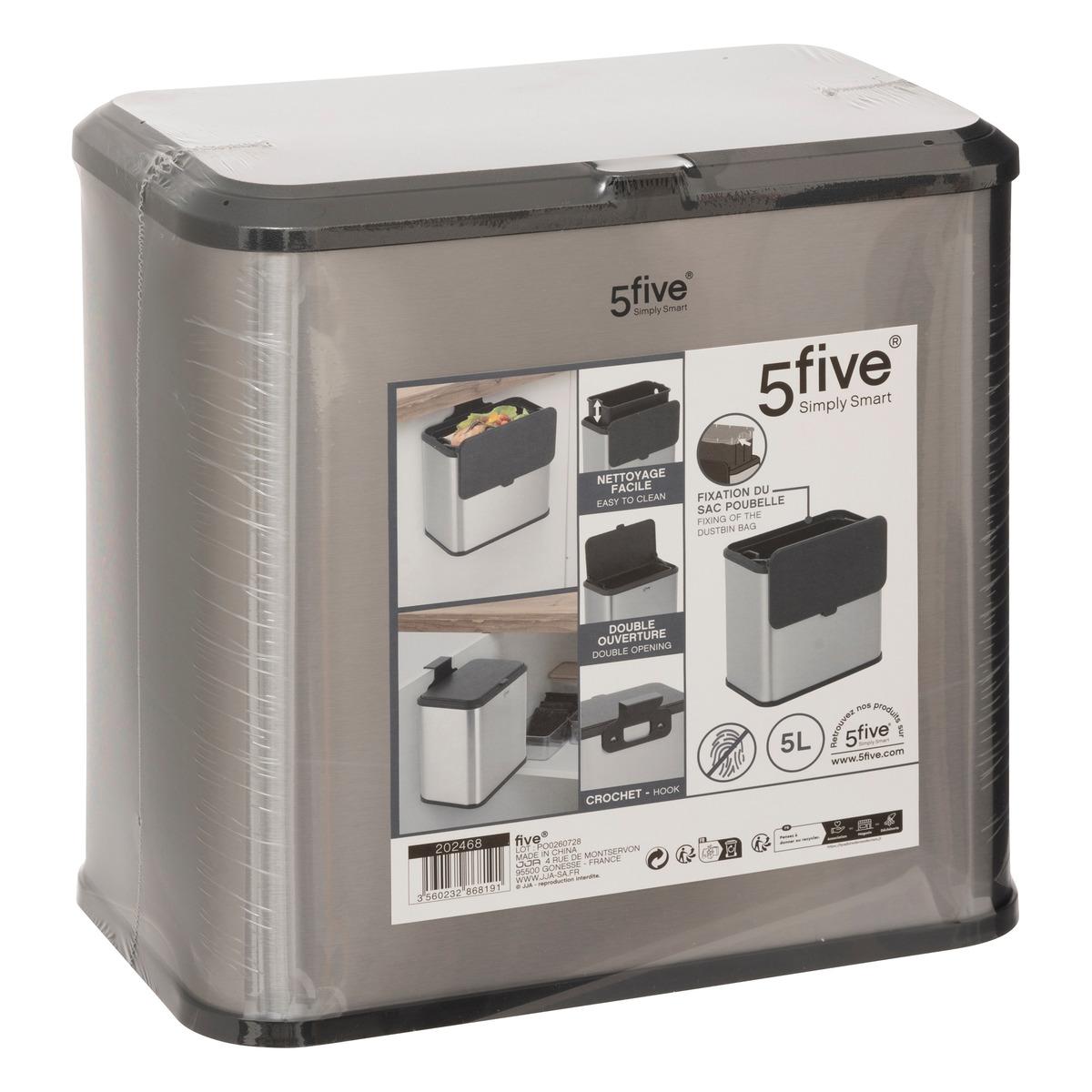 POUBELLE A COMPOST INOX 5L