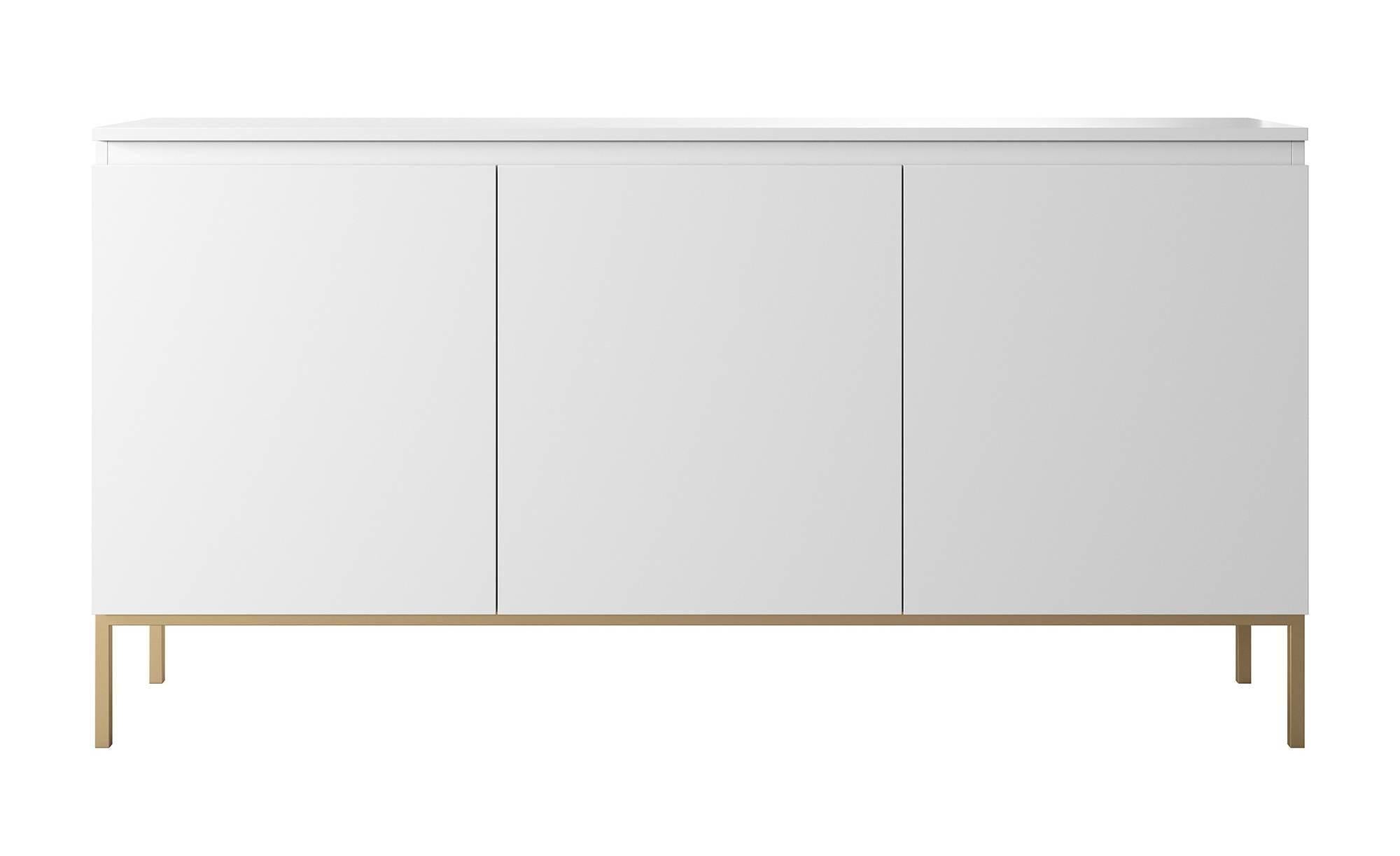 NADUVI Collection Kate Dressoir - B 150 cm - Wit / Goud