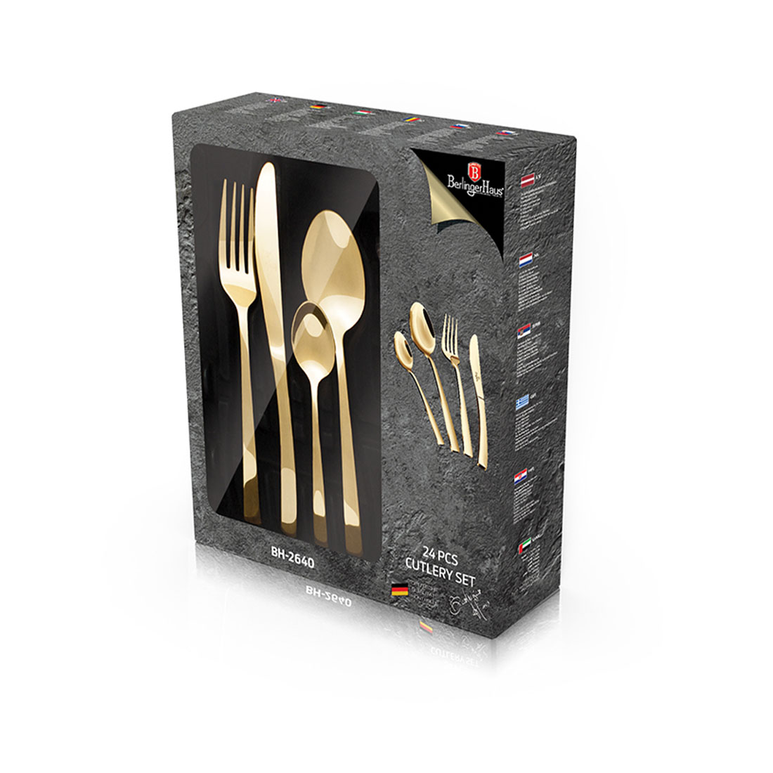 Berlinger Haus 24-teiliges Besteck-Set Champagne