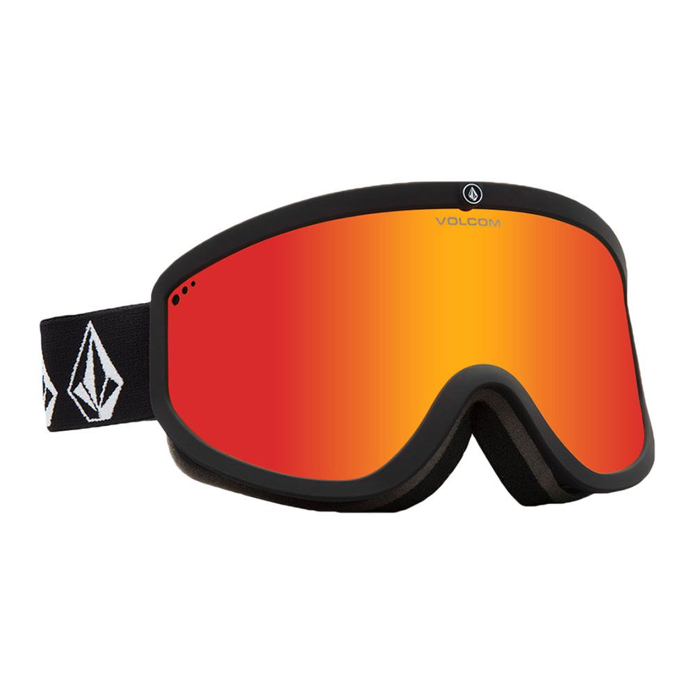 Volcom FOOTPRINTS - Masque ski Homme matte black stone/red chrome