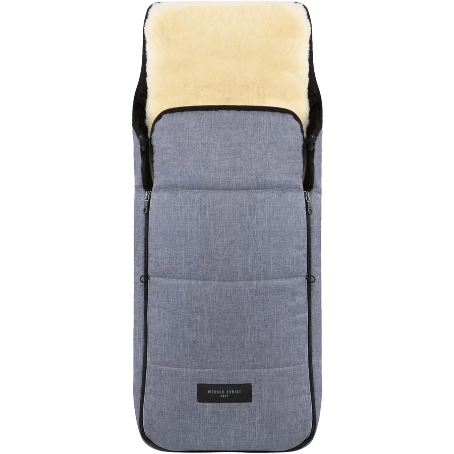 Werner Christ Baby Lammfellfußsack CORTINA blu