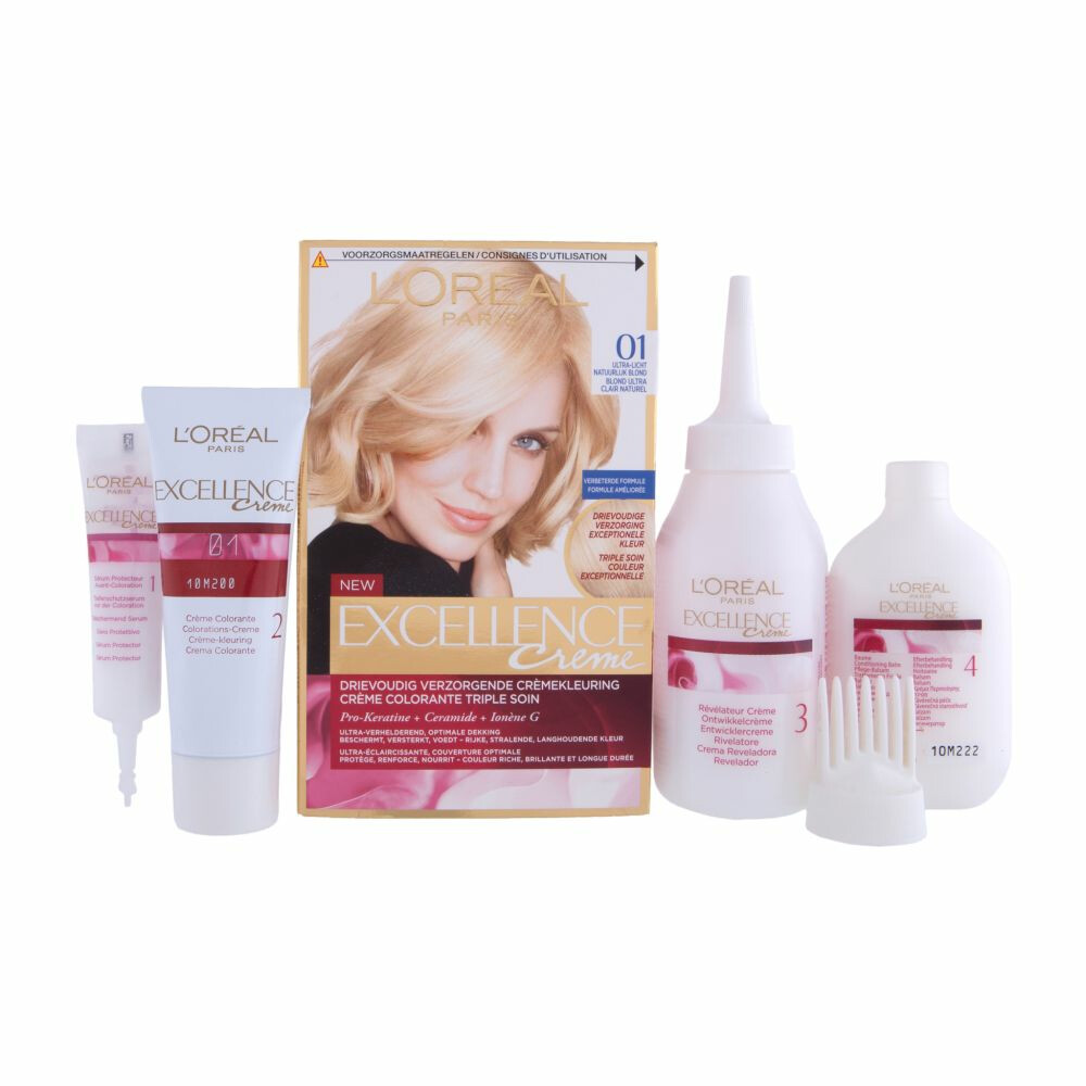 L'Oréal Excellence Pure Blonde Permanente Haarkleuring 01 Ultra Licht Natuurlijk Blond