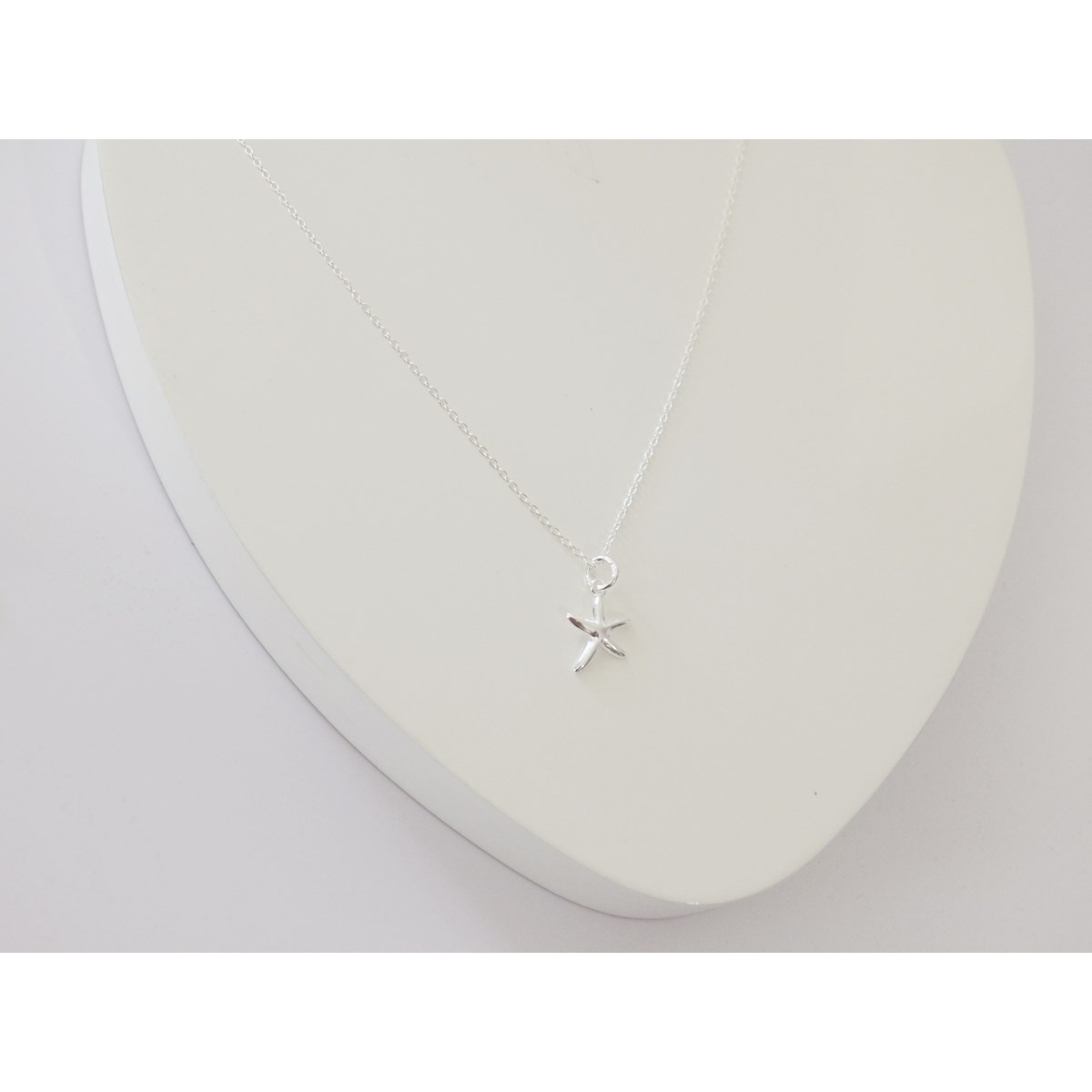 Collier délicat pendantif étoile de mer  argent 925