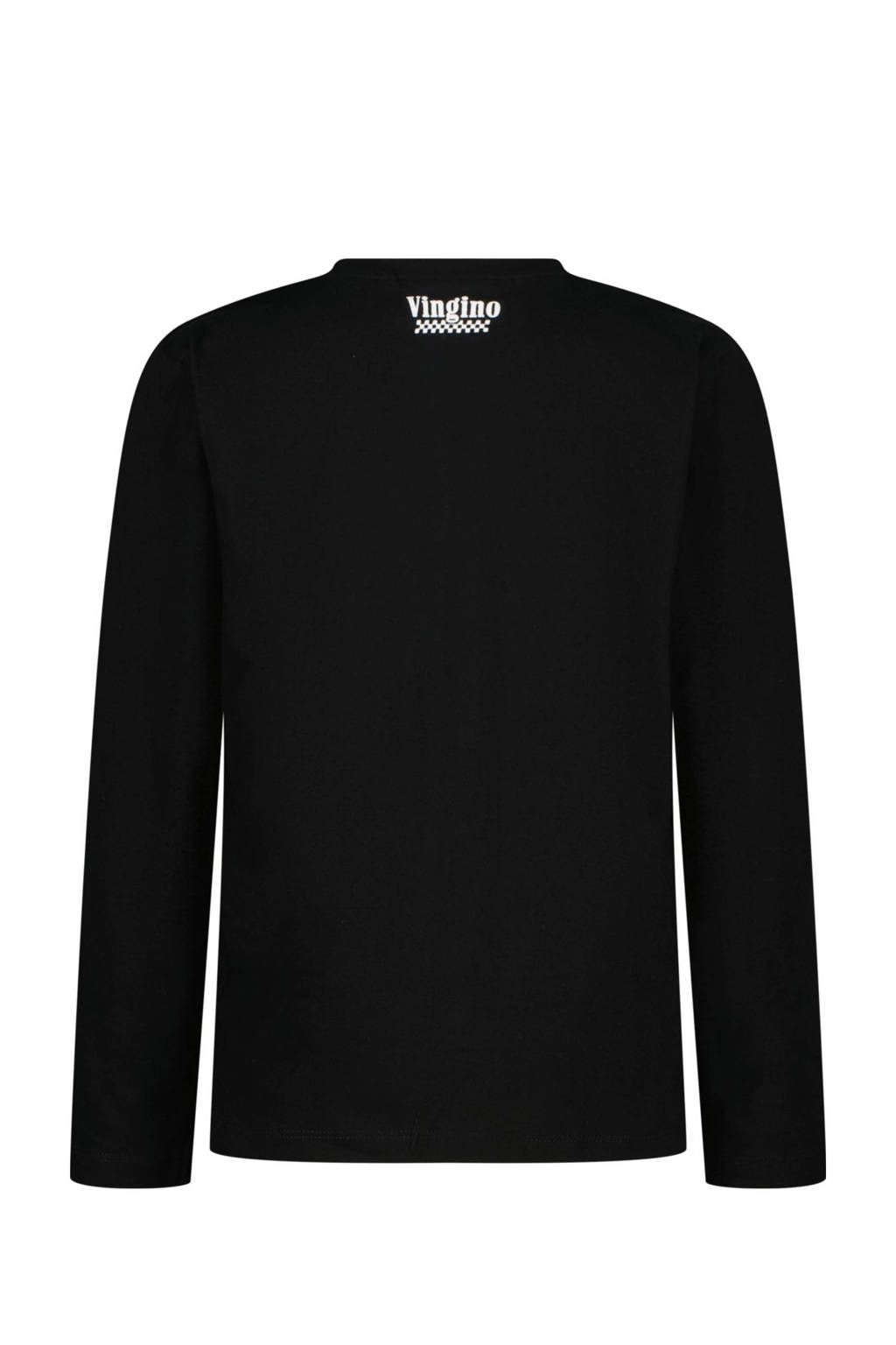 Vingino longsleeve Jacing met logo zwart