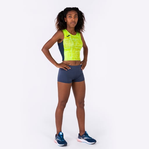 Joma Elite VIII Top Azul Marinho Amarelo Fluorescente