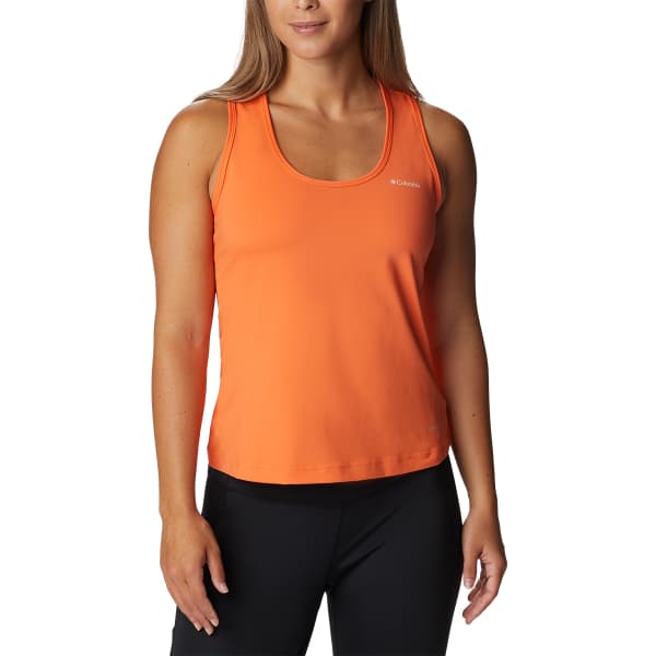 Débardeur randonnée COLUMBIA HIKE™ PERFORMANCE TANK SUNSET ORANGE/PEACH BLOSSOM LOGO