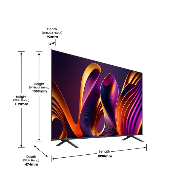 Hisense QLED-Fernseher »85E77NQ PRO« 214,8 cm/85 ″ UHD