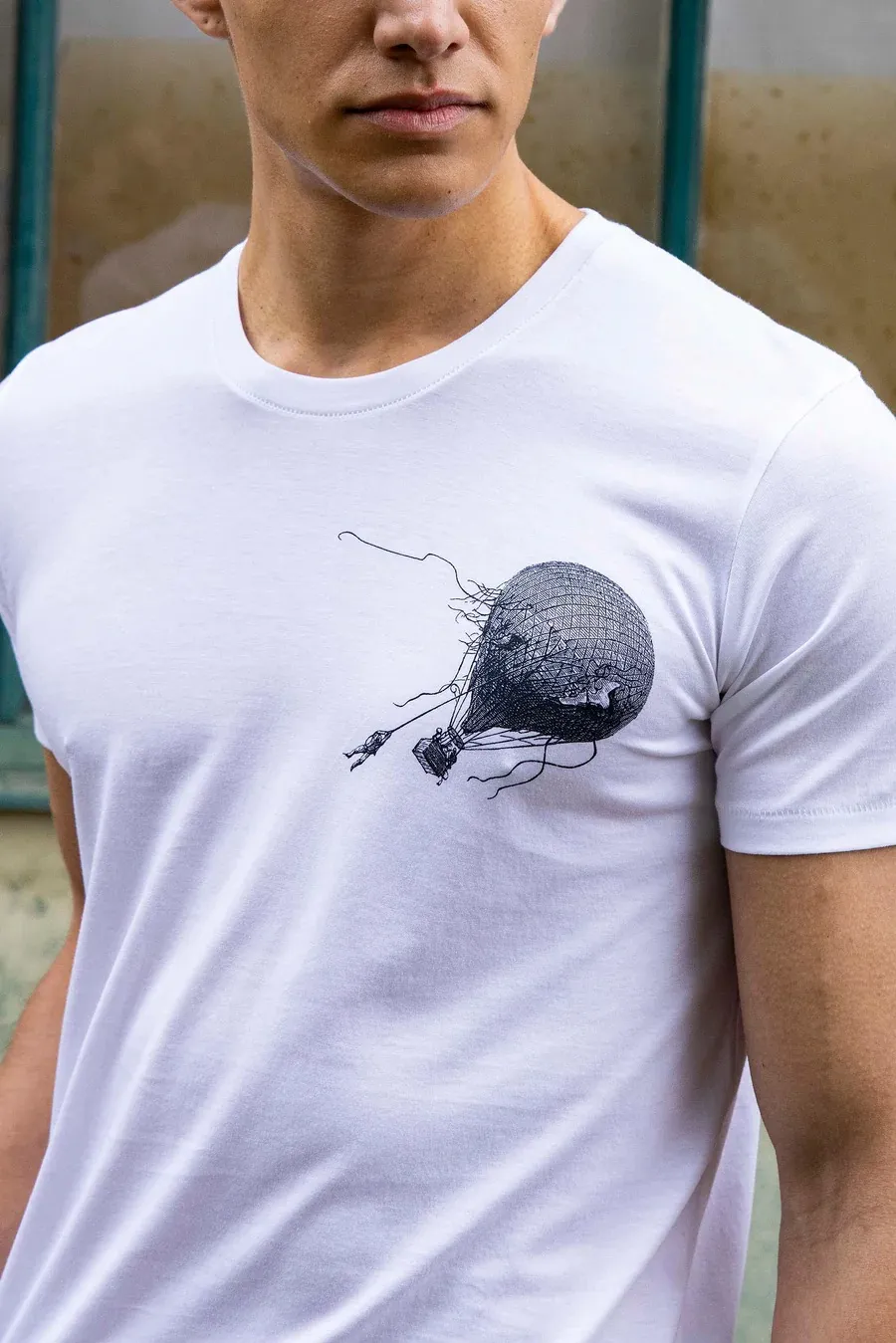 T-Shirt imprimé montgolfière Misericordia