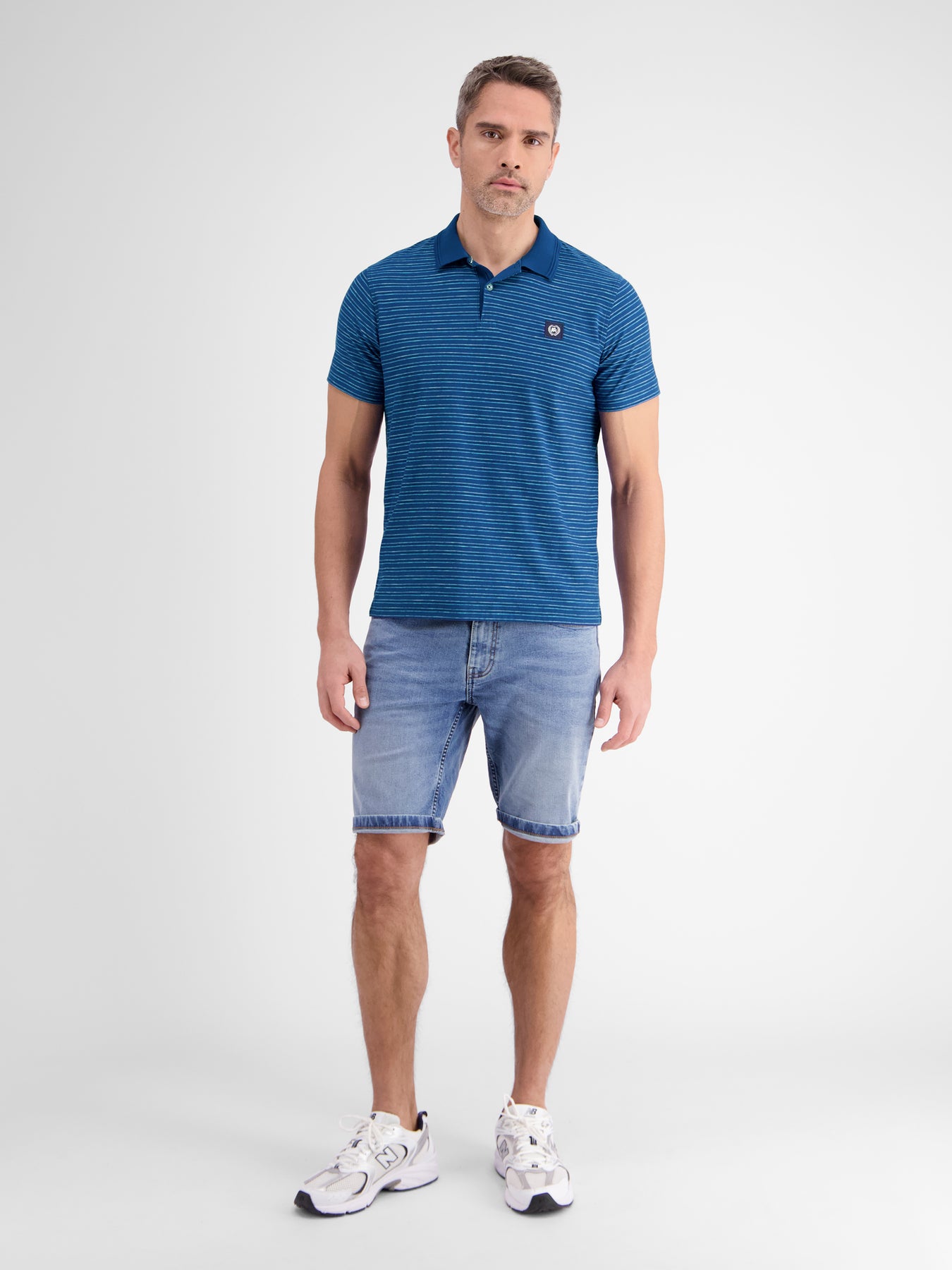 Herren Poloshirt, gestreift
