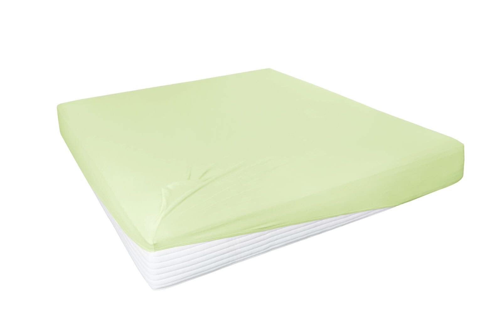 Vario Spannbetttuch Stretch Elasthan-Feinjersey 180-200 x 200-220 cm limone