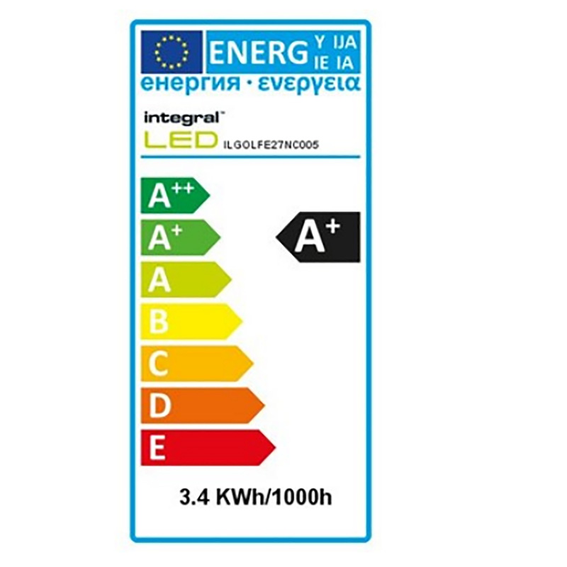 Integral LED lamp kogel mat E27 3.4W 250lm 2700K