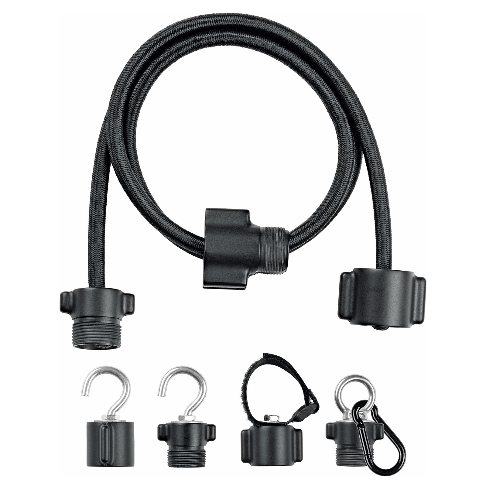 ModulFix Spanngummi Transport-Set - schwarz - 9-teilig