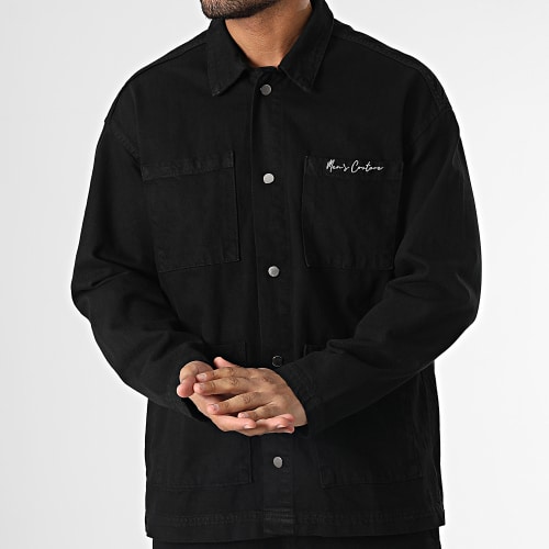 Ensemble Veste Jean Et Jean Cargo LL2000076 Noir