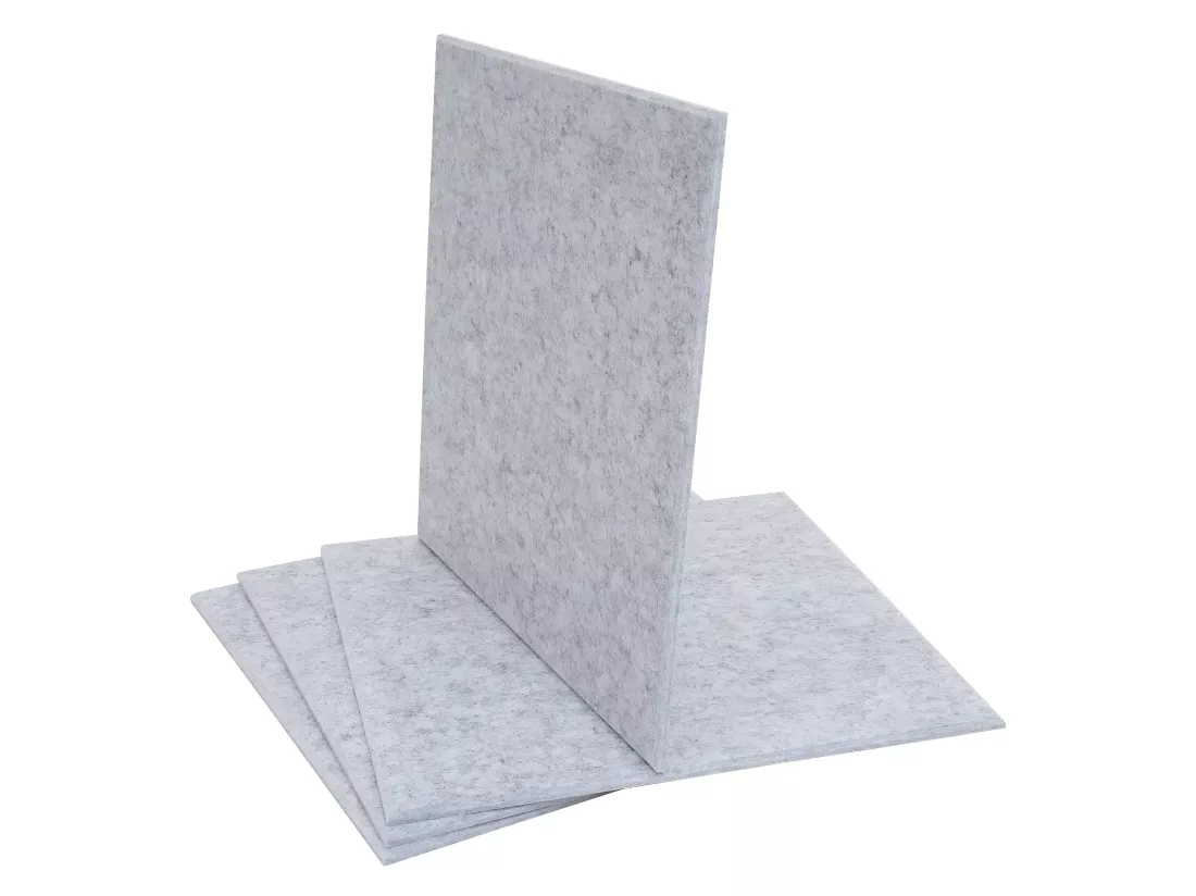 Panneau mural acoustique MCW-L52 (set de 4), gris clair