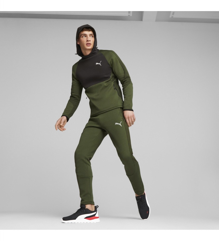 Moletom Puma Evostripe verde escuro