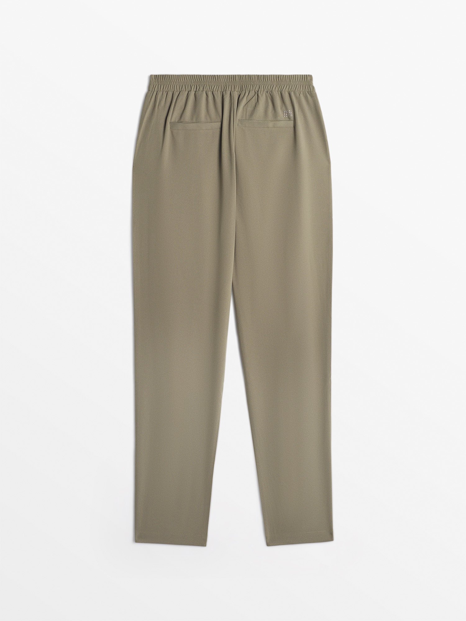 Pantalon Femme Stretch ceinture Elastiquée Kaki
