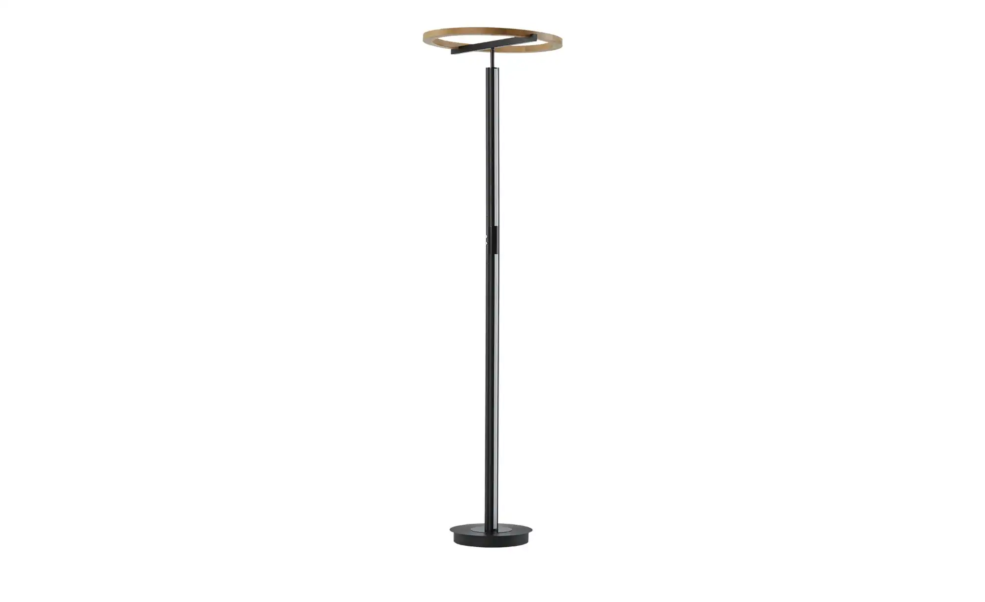 KHG LED-Deckenfluter, 2-flammig, anthrazit / Eiche
