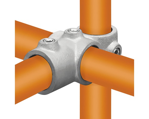 Buildify kruis T-stuk gecombineerd 90° voor stalen steigerbuis Ø 33 mm