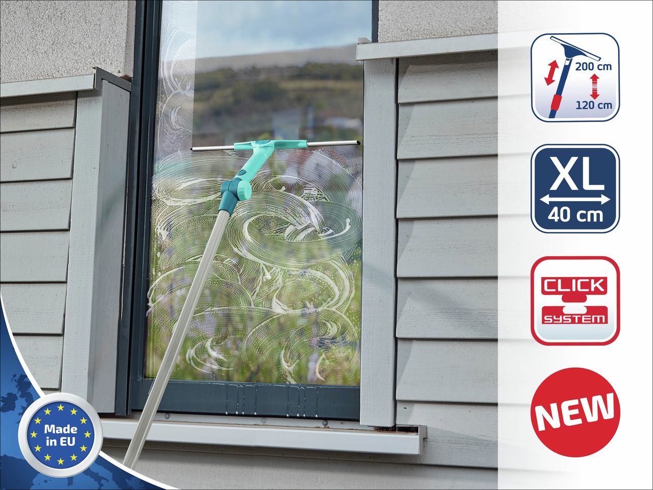 Leifheit Wasserabzieher »Window Slider XL Telescope 2 m«