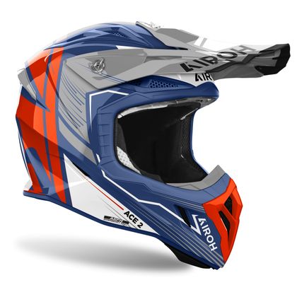 Casque cross Airoh AVIATOR ACE 2 -ENGINE 2024 - Bleu