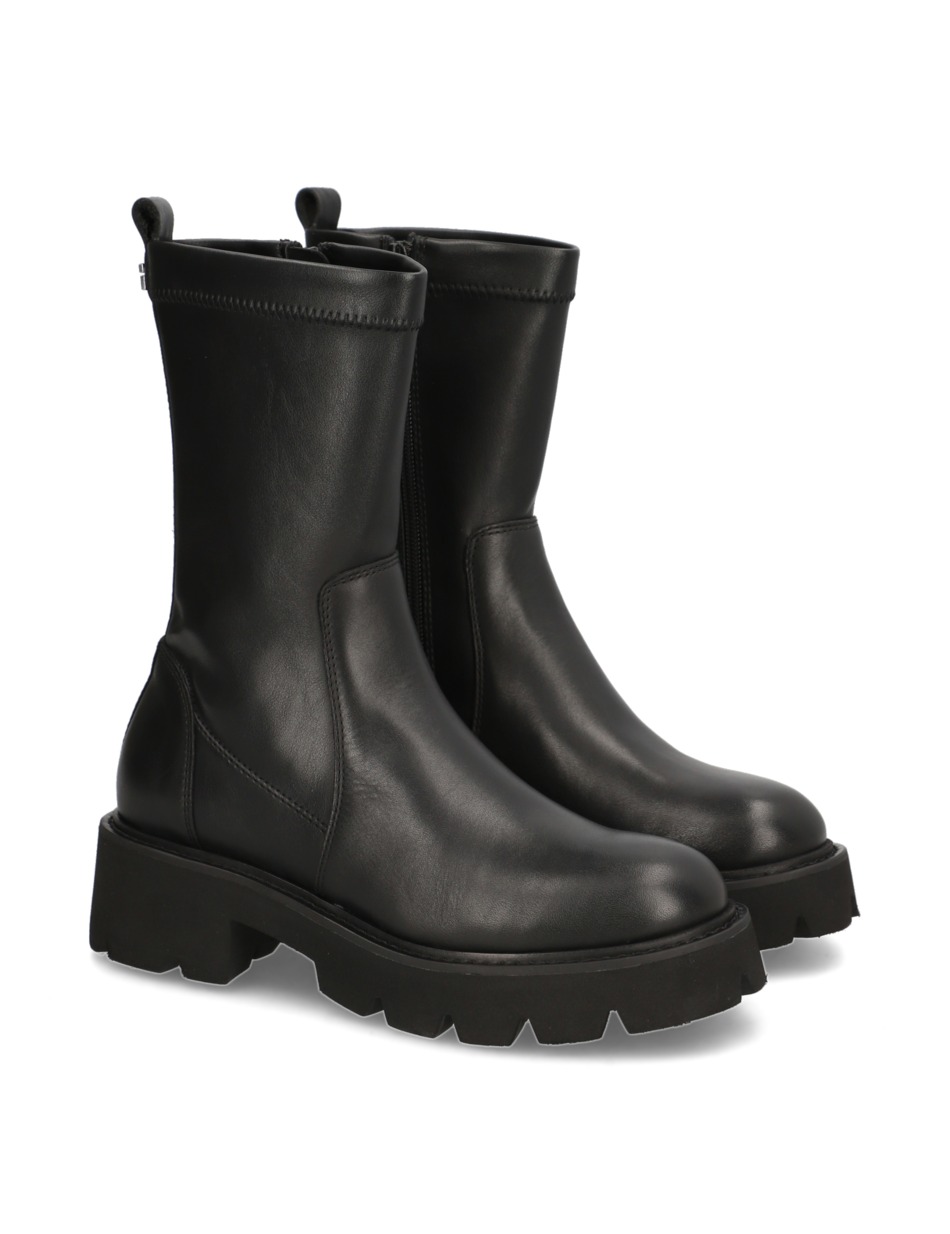 Lederkombination Boot