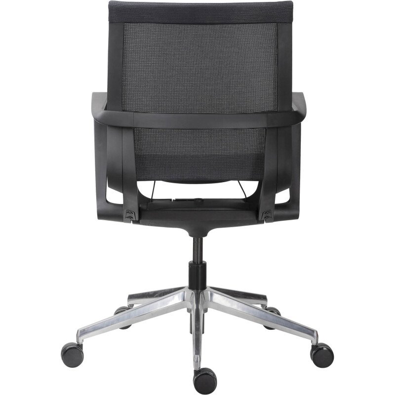 Chaise de bureau EDGAR maille -  avec accoudoirs - Mécanisme Synchrone - Pieds aluminium