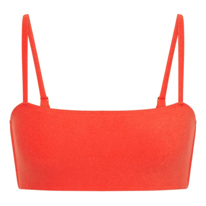 Faithfull the Brand Haut de Maillot Adara | Rouge vermillon