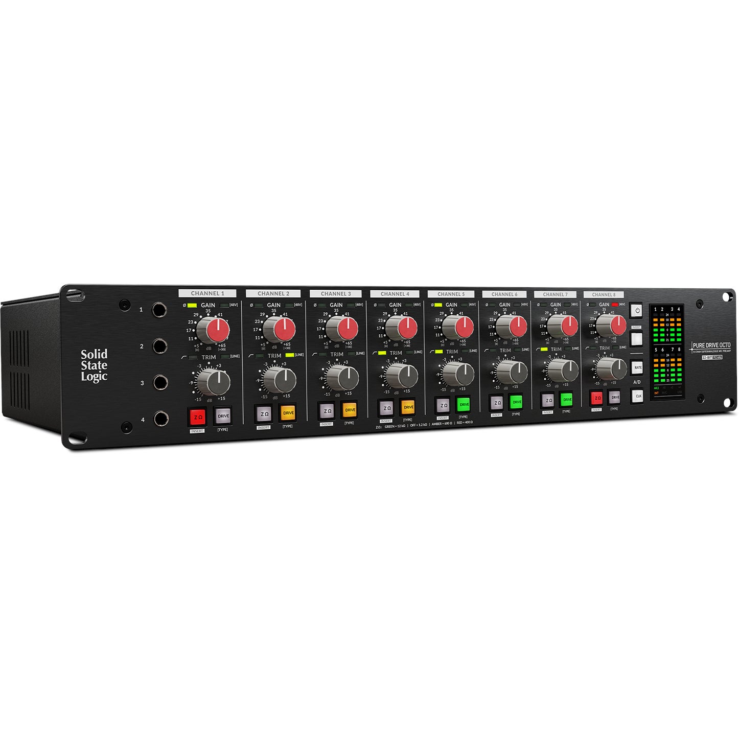 Solid State Logic PureDrive OCTO microfoon voorversterker en audio interface