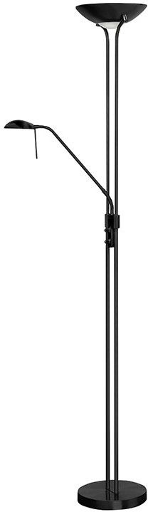 Vloerlamp Zwart Luna ⌀26  x H180 cm