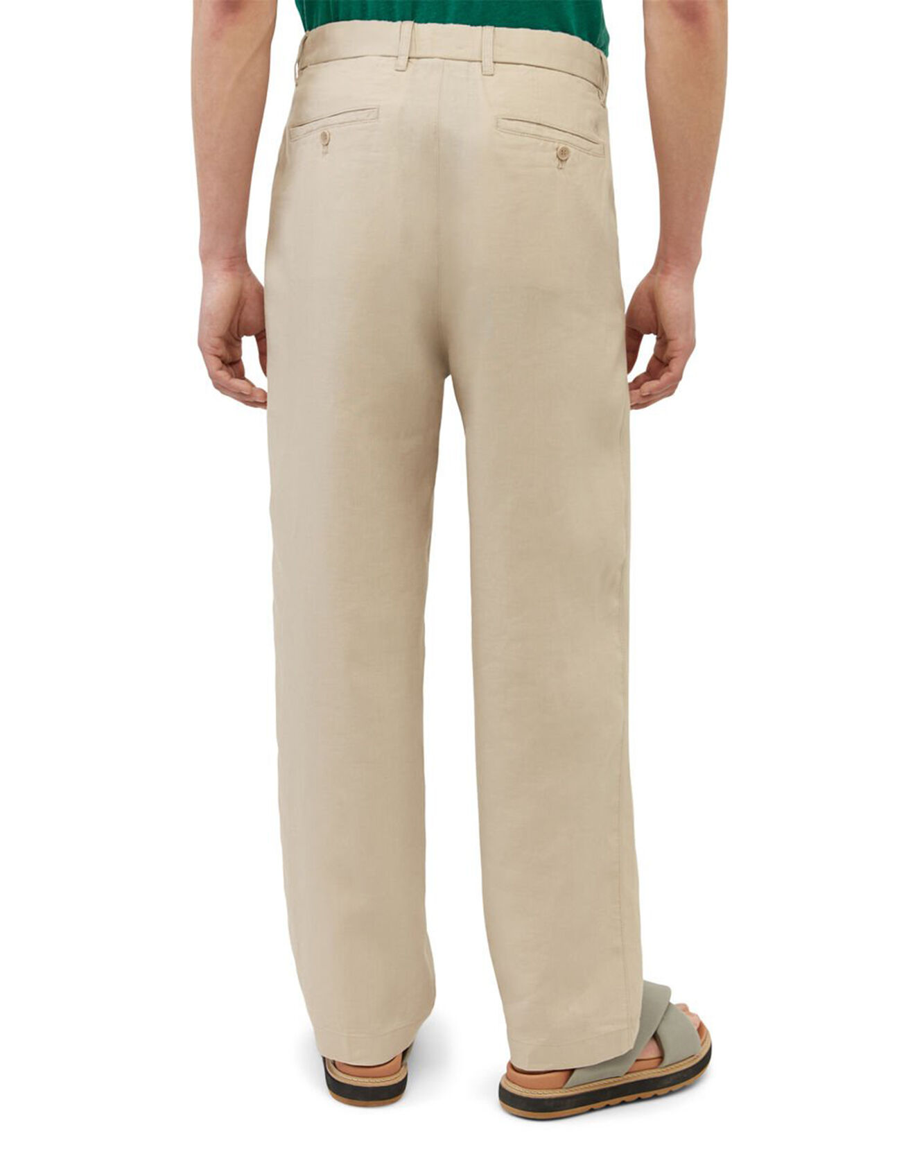 Marc O'Polo Pantalon 100% Lin Mossbo Pant Pinces beige