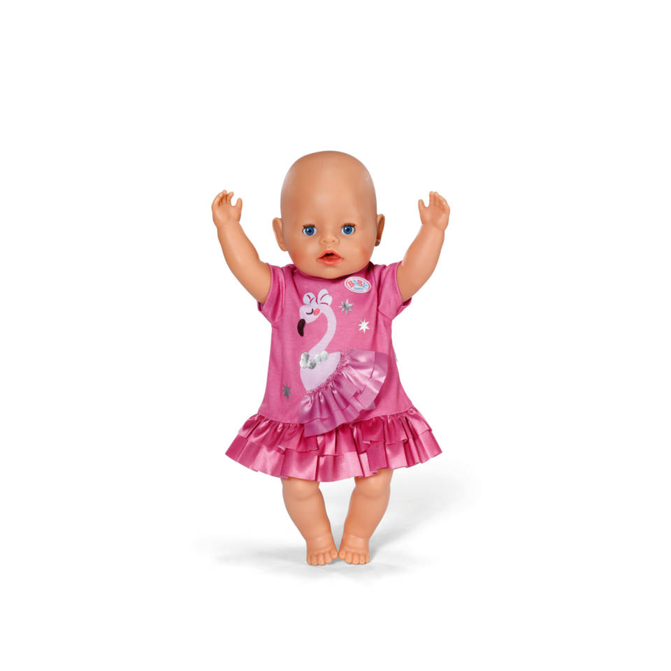 BABY born flamingo jurk - 43 cm