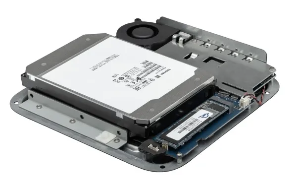 OWC miniStack STX - Solid state/harddiskarray - 2 fag (SATA-600 / PCI Express (NVMe)) - Thunderbolt 4 (ekstern)