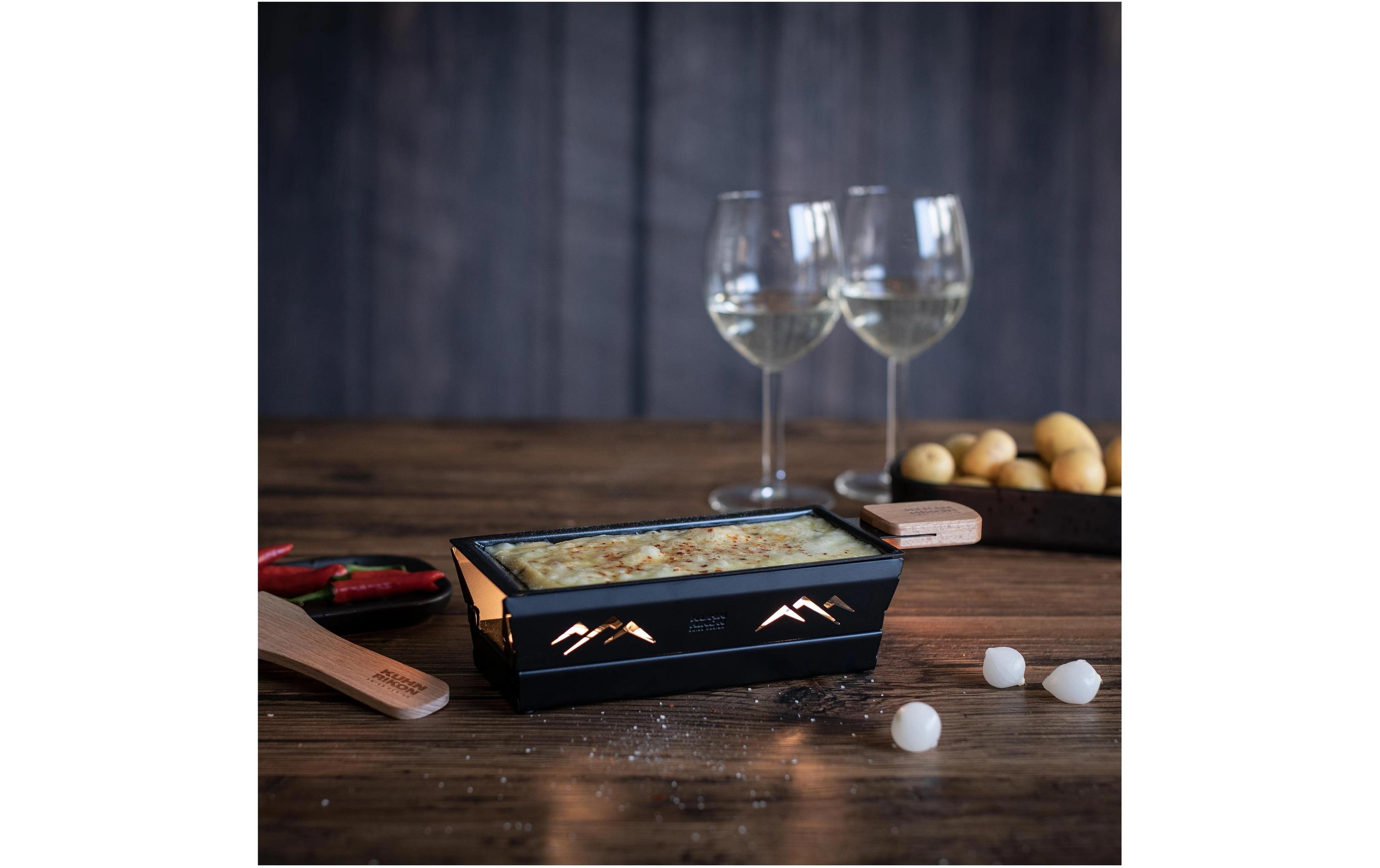 Teelicht-Raclette Mini Berge SchwarzRaclette-Set