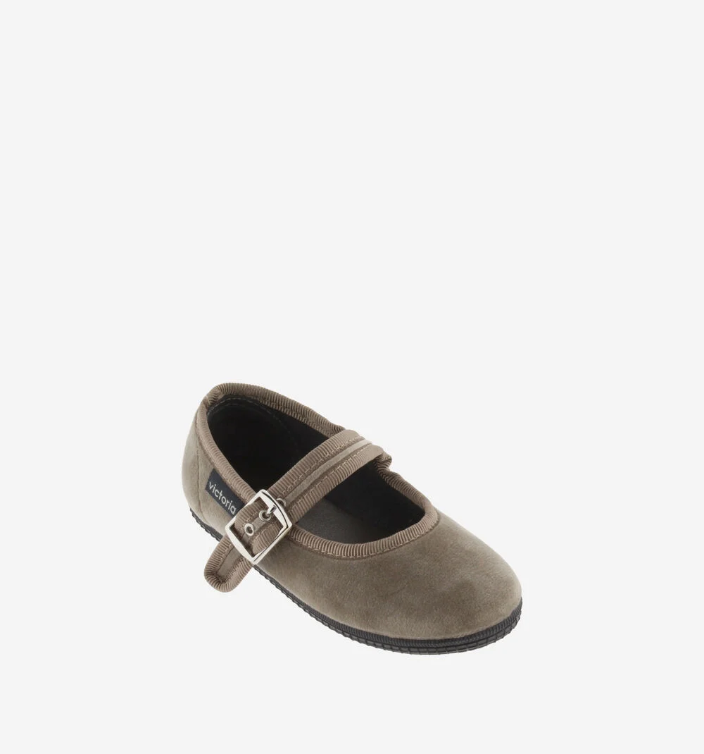 ODA VELVET MARY JANEBEIGE