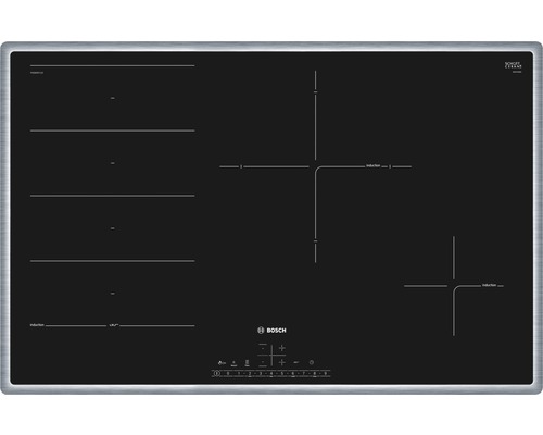 Bosch inductiekookplaat met frame, 795 x 517 mm, 4 kookzones, PXE845FC1E