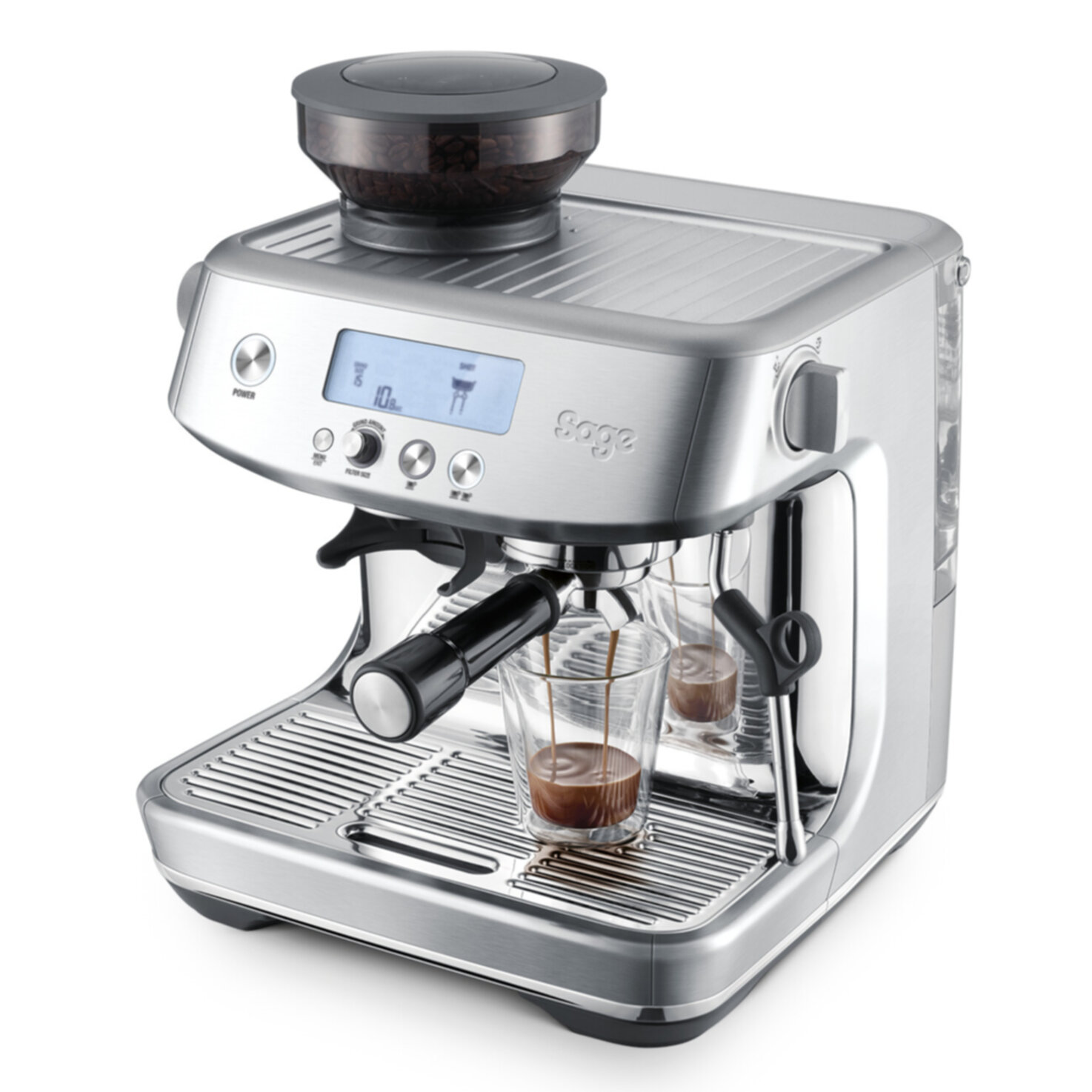 Sage Siebträgermaschine Barista Pro Stainless Steel